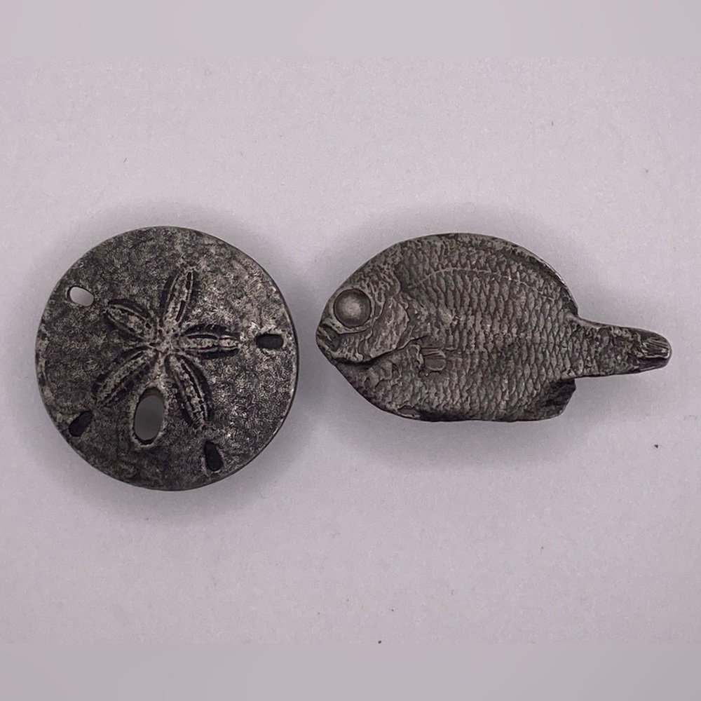Sand dollar and Fish Handle Pulls